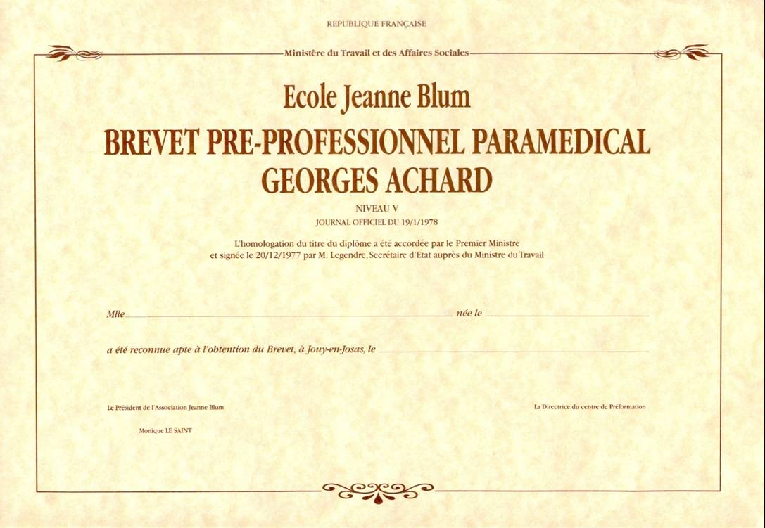 Brevet Georges Achard